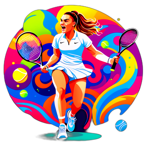 Stiker Imut Aryna Sabalenka