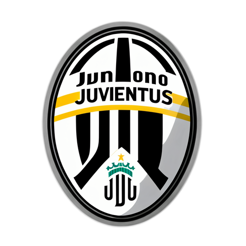 Sticker cu emblema echipei Juventus