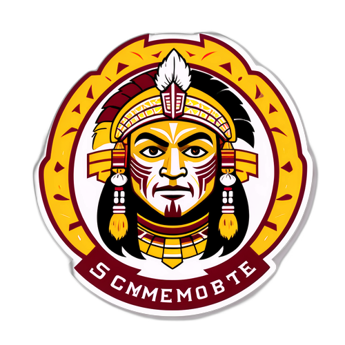 Florida State University Seminole Head Sticker