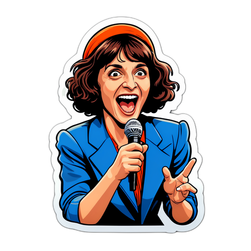 Portrait humoristique de Florence Foresti sur scène