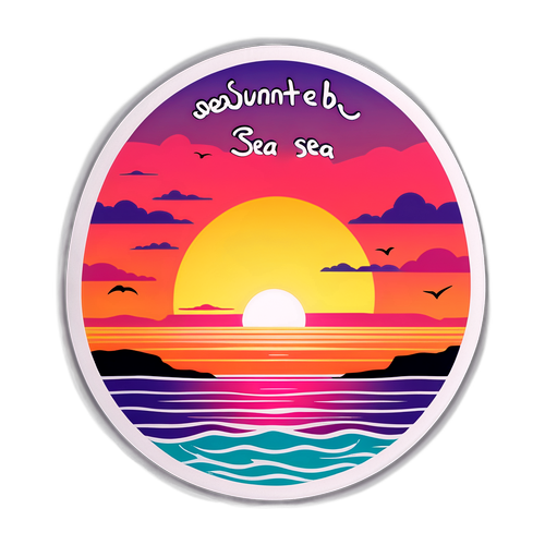 Zonsondergang aan de zee