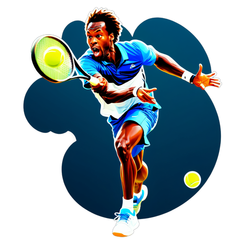 Gaël Monfils i aksjon