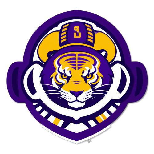 Unveiling the Legendary LSU Emblem: A Golden Touch to Football Glory!