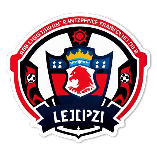 RB Leipzig und Eintracht Frankfurt Emblem Aufkleber