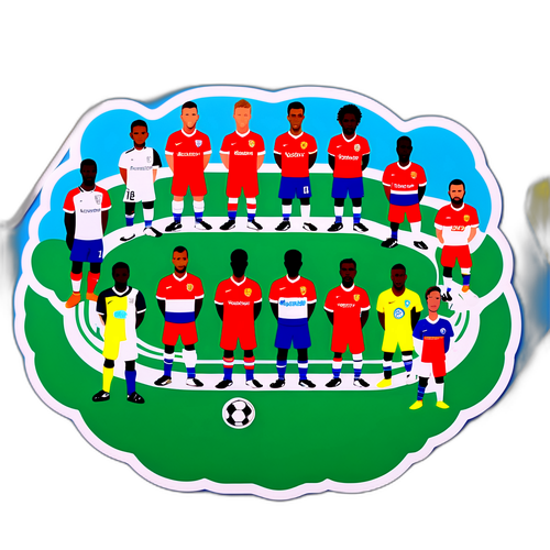 Sticker ya Meza ya Mpira wa Miguu