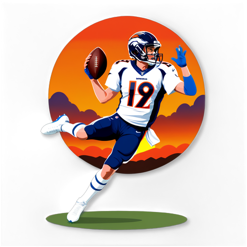 Don’t Miss This Playful Twist: Bo Nix Rocks a Broncos Jersey at Sunset! 🏈🌅