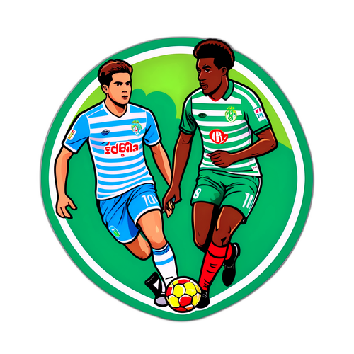 Tạo một sticker về trận đấu giữa Sporting và Casa Pia