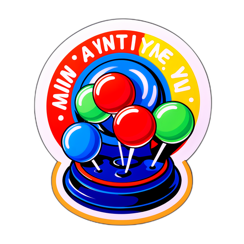 Ilustração do Jogo Lotofácil com bolas numeradas girando e 'Ganhe a Qualquer Hora!' destacado.