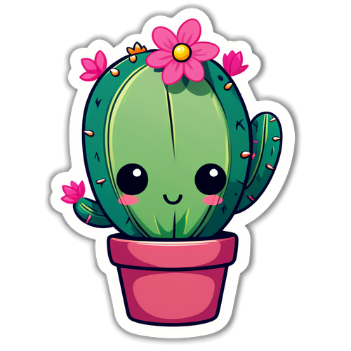 ¡Descubre el Adorable Cactus Rosado Que Robará Tu Corazón!