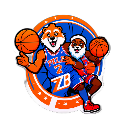 76ers vs Knicks Game Clash Sticker