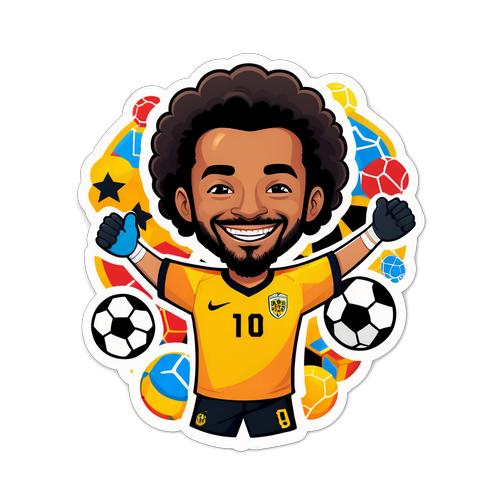 नुनो मेंडेस मुस्कुराते हुए स्टिकर