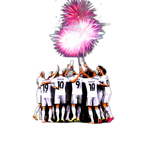 Real Madrid Team Celebrating