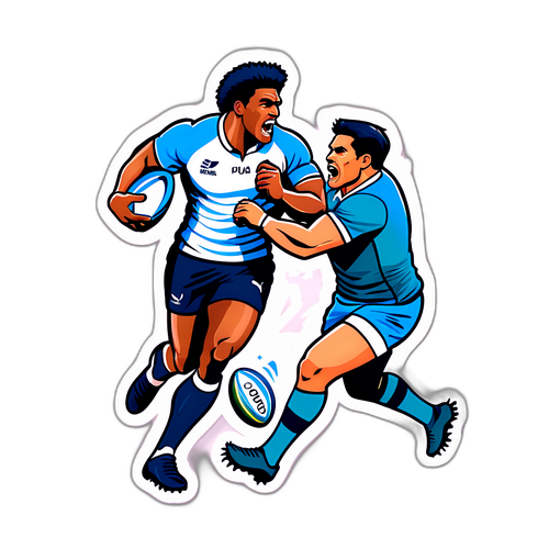 Diseño de Sticker Rugby: Pumas vs Sudáfrica