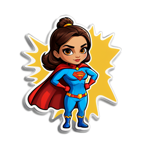 Adesivo de Superheroína