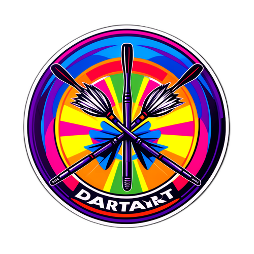 Darttoernooi Sticker