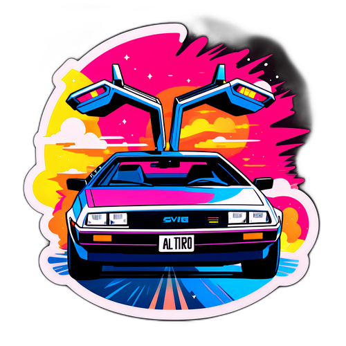 DeLorean Retro Viaggio nel Tempo