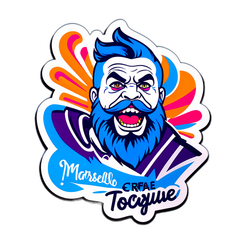 Penempel yang Bersemangat untuk Marseille vs Toulouse