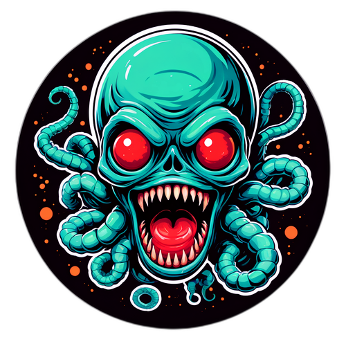 Καλλιτεχνική Εικόνα του Παράσιτου Anisakis