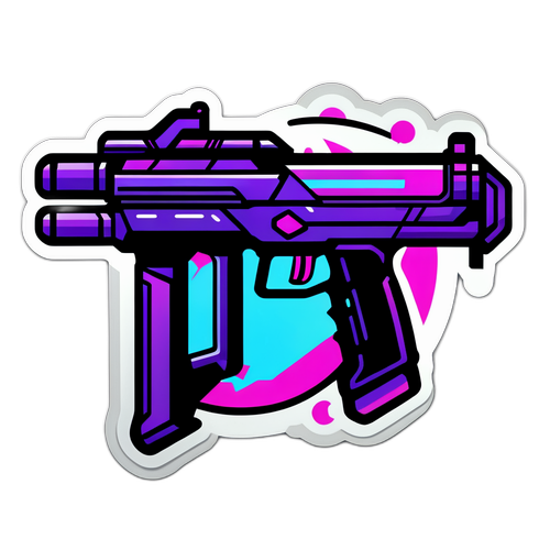 Futuristic Weapon Design Sticker