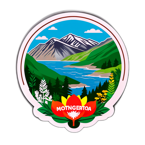 Sticker inspirert av Montenegro’s nasjonalparker