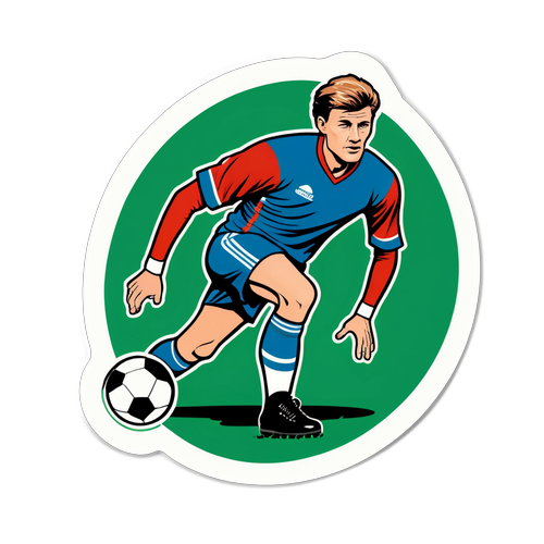 Retro sticker med Jon Dahl Tomasson