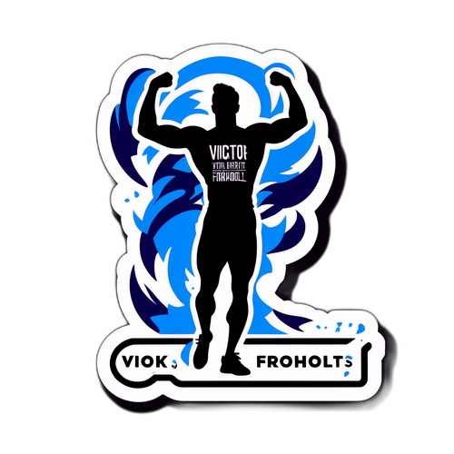 Motivationsklistermærke med Viktor Froholdt