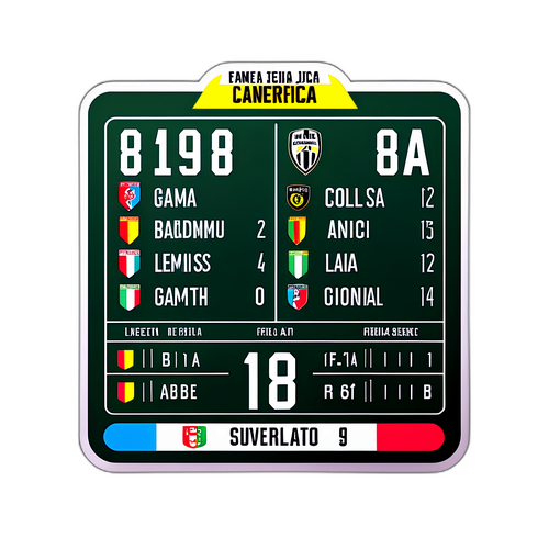 Sticker Skor Pertandingan Serie A