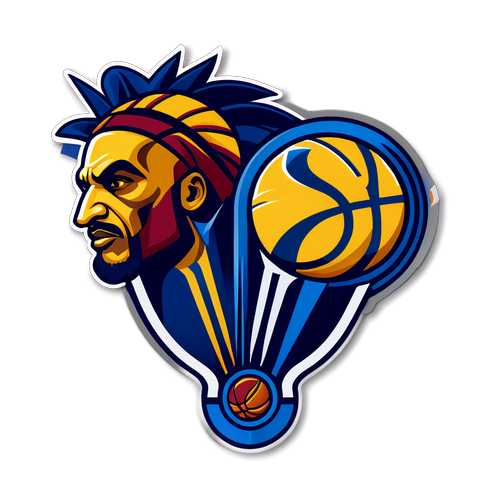 Arte Estilizada do Jogo Clássico: Pacers vs Cavaliers