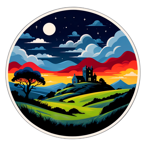 Whimsical Movie Night Sticker - Wuthering Heights