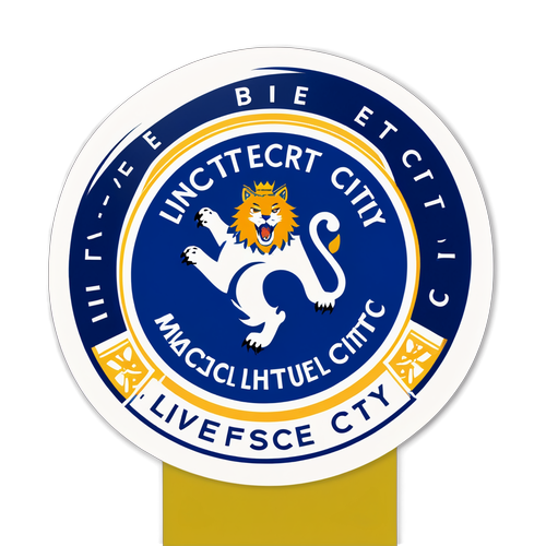 Pegatina con el escudo de Leicester City