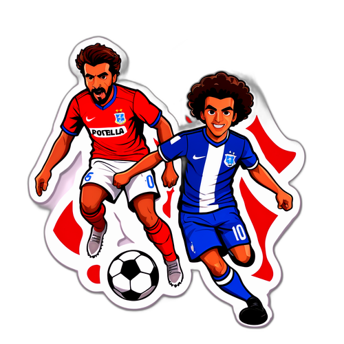 Porto tegen Estrela Vermelha Sticker