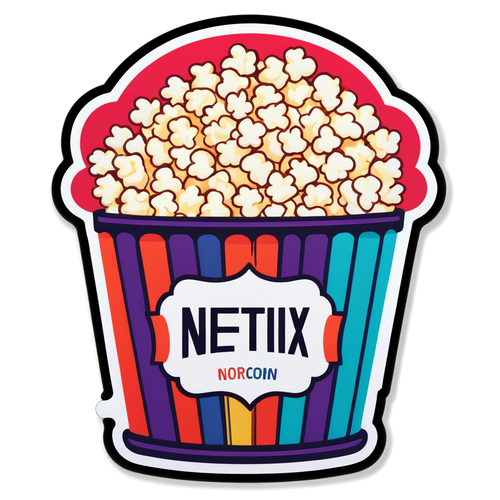 Sticker ya Netflix yenye Makaranga