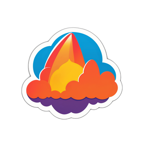 สติกเกอร์ที่มีโลโก้ Cloudflare และข้อความ 'Stay Secure'
