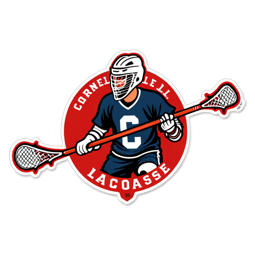 Cornell Lacrosse Vintage Sticker