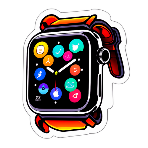 Conception d'un autocollant pour l'Apple Watch Ultra 3