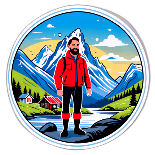 Zach Bryan i et norsk landskap