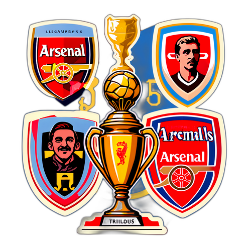 Retro-tyylinen Arsenal-tarra