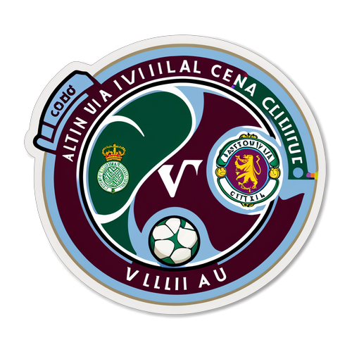 Nálepka z fotbalového zápasu Aston Villa vs. Celtic