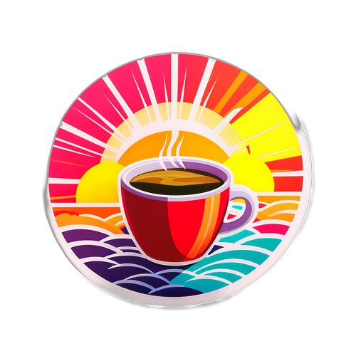 朝市インスパイアのデザイン ステッカー