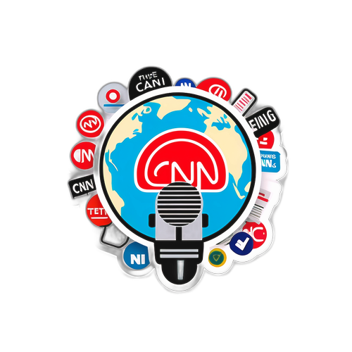 Mikrofon z logo CNN