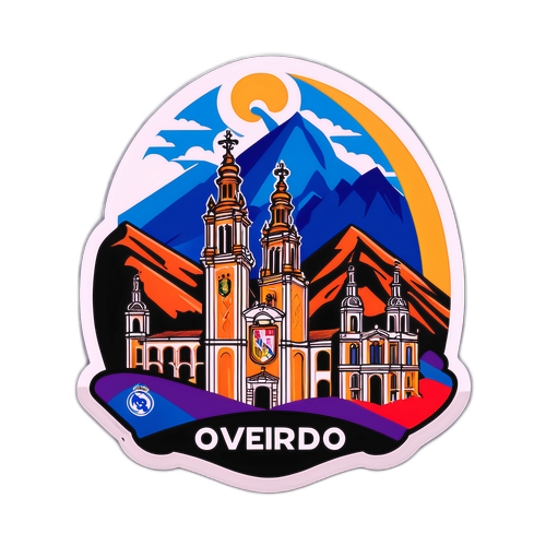 Oviedo Skyline Real Madrid Fan Sálakkal