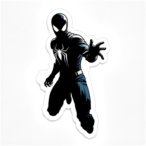 Stiker Spider-Man Noir Gelap