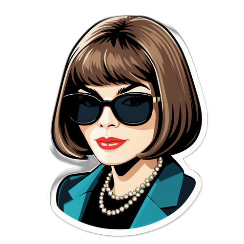 Stiker Chic dan Elegan Anna Wintour