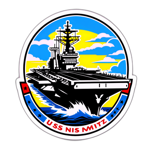 USS Nimitz Askeri Sticker