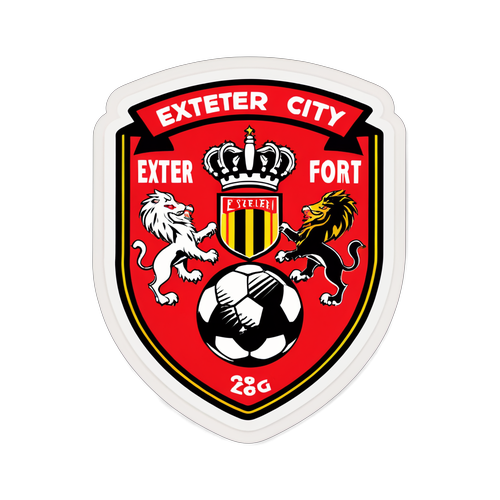 Exeter City vs. Nottingham Forest Match Excitement Sticker