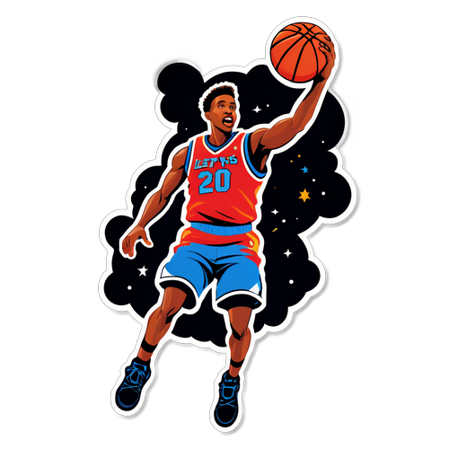 Sautez Vers Le Futur : Le Sticker de Basket Qui Éveille Votre Passion!