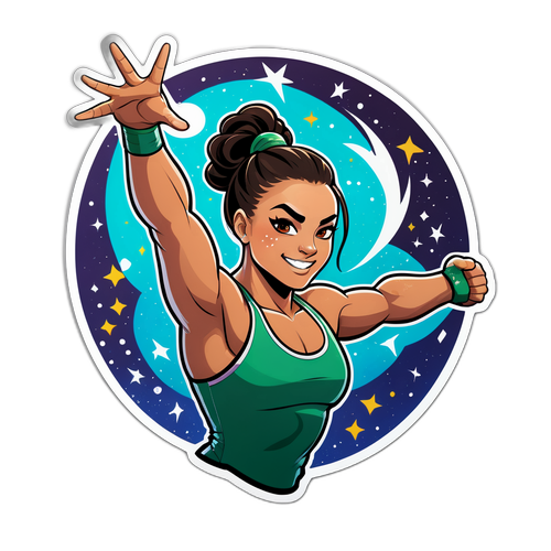 Dynamic Wrestling Champion Sticker