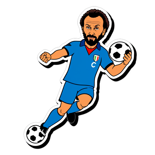 Die unvergessene Magie von Toto Schillaci: Ein Sticker, der seinen legendären Treffer feiert!