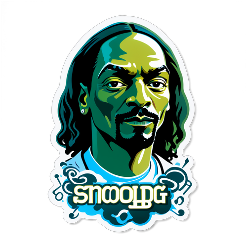 Legendary Vibes: Snoop Dogg's Musical Magic Unleashed in Stunning New Sticker!