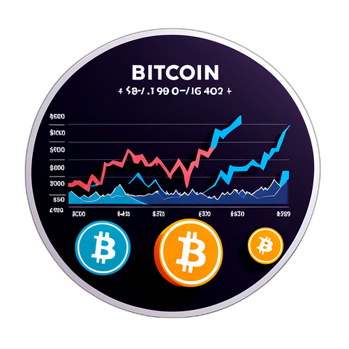Modernes Diagramm der Bitcoin-Preise
